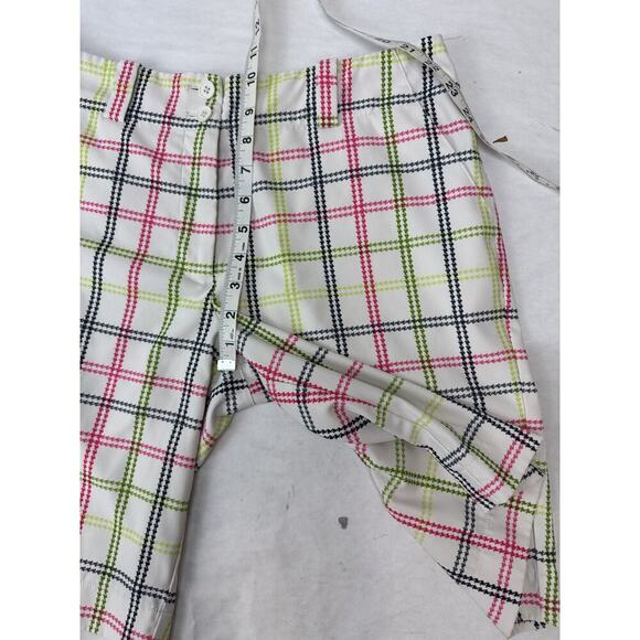 Twee Nike Golf Plaid Shorts Nike FitDry Women's Size 6 Pink Green Bermuda Fun - Picture 2 of 7